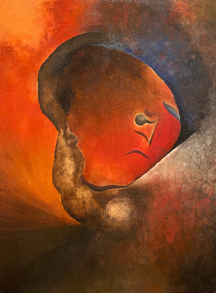 crystal wei, "rest," oil on canvas, 2023